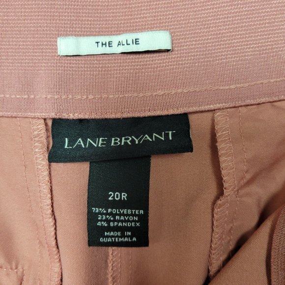 Lane Bryant "The Allie" Wide Leg, Coral Color, Cropped Pants, Size 20R - Picture 4 of 7